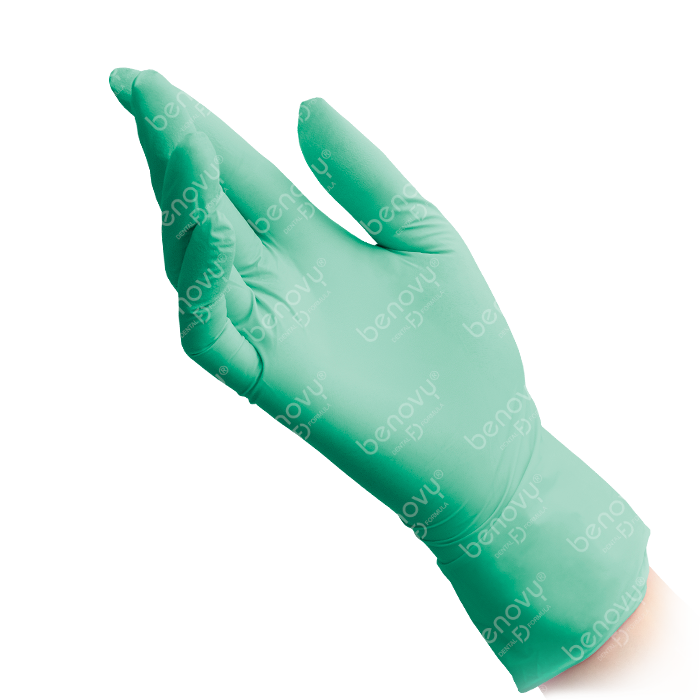 Перчатки BENOVY Dental Formula Nitrile MultiColor Green