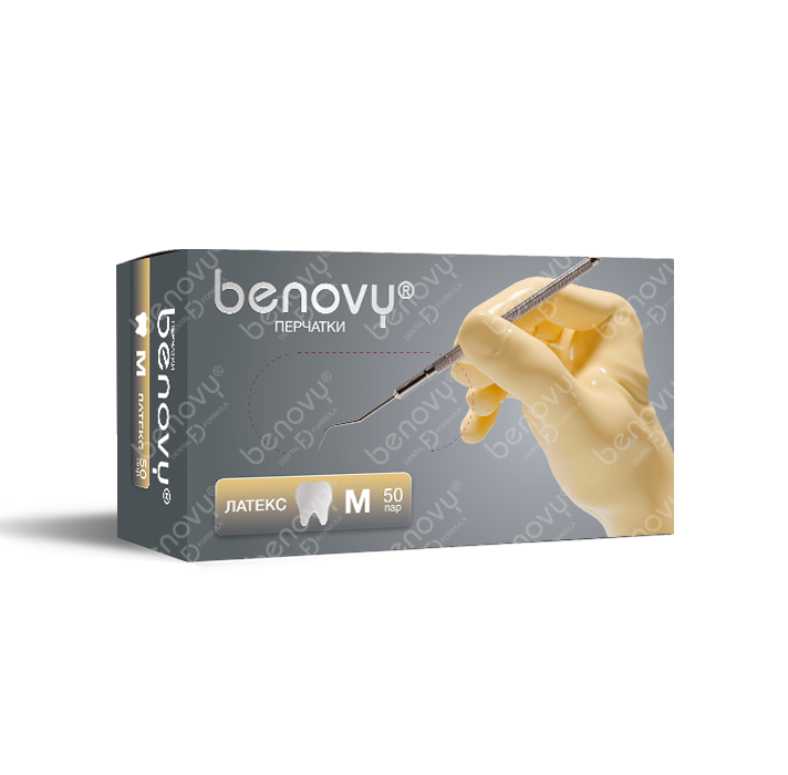 Перчатки BENOVY Dental Formula Double Chlorinated