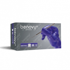 Перчатки BENOVY Dental Formula Nitrile MultiColor Violet blue