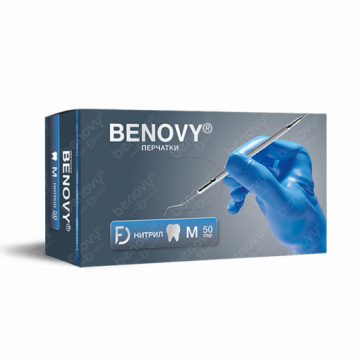 Перчатки BENOVY Dental Formula Nitrile Chlorinated BS